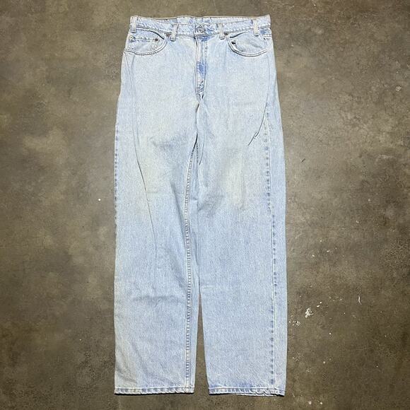 Levi's Other - Vintage 90s Levi's 550 Light Blue Relaxed Fit Jeans 34x32